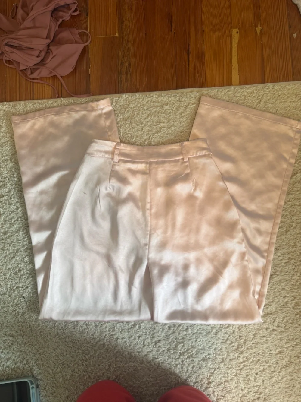 Princess Polly Huxley Satin Two Piece Set Dusty Pink Size 6